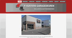 Desktop Screenshot of kustersgaragedeuren.nl
